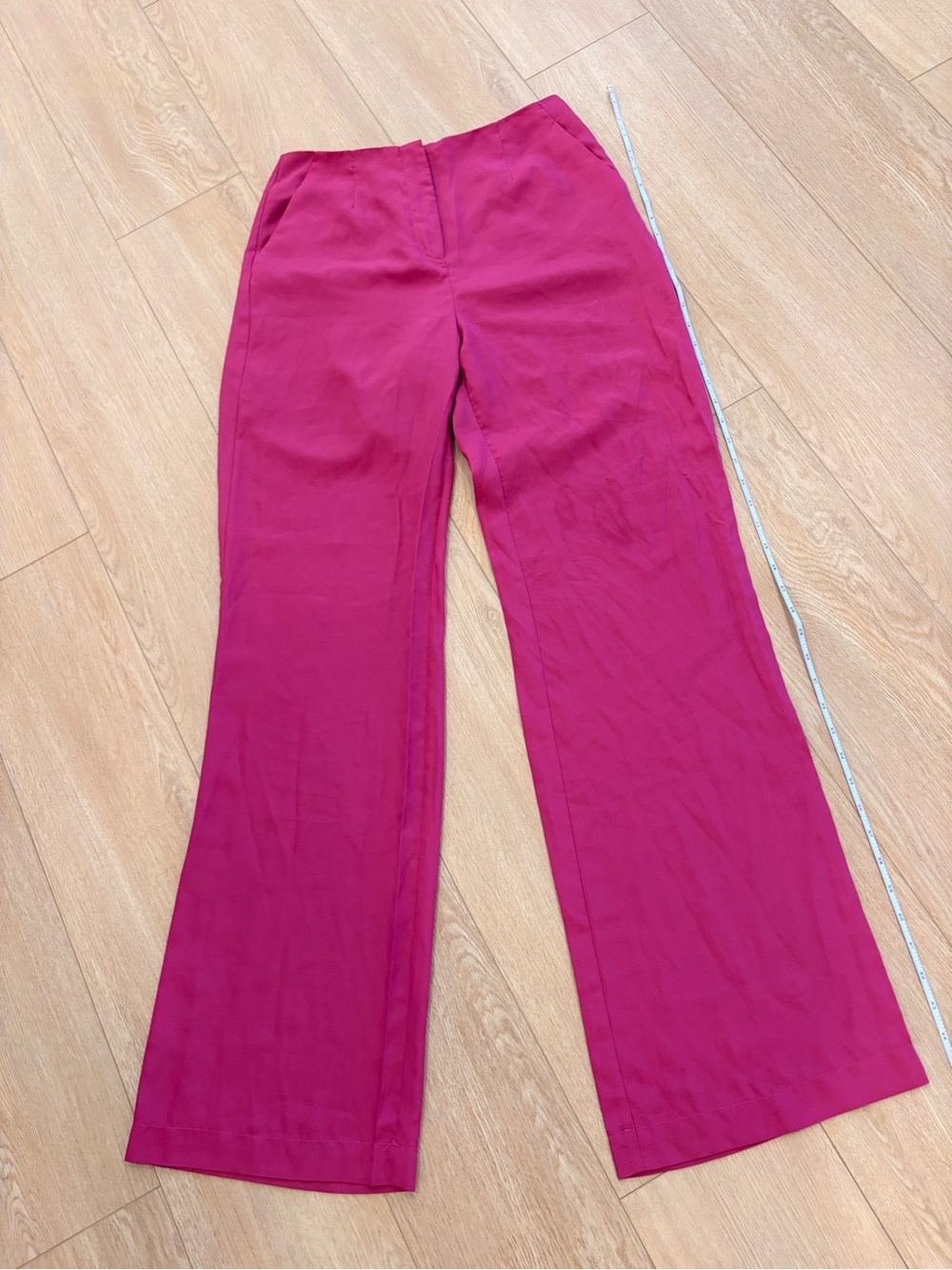 Fuchsia Wide-Leg Women's Pants